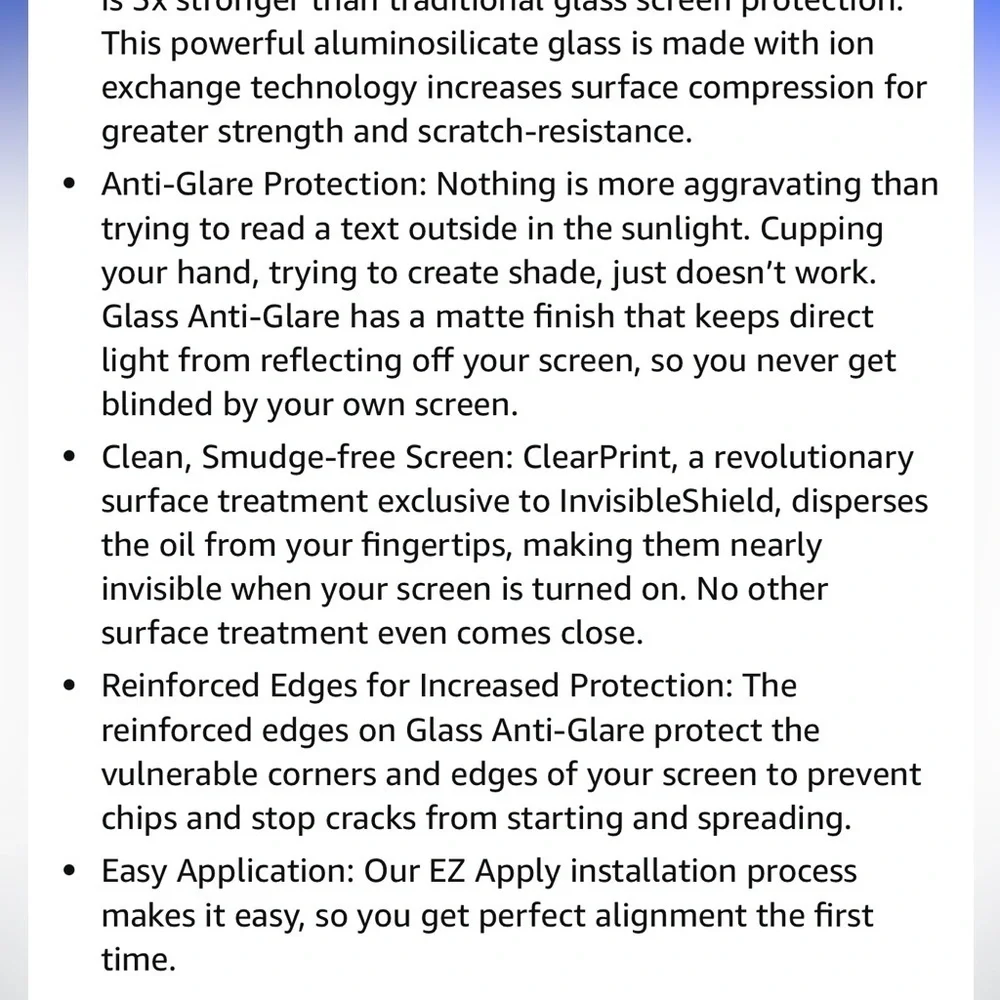 Zagg invisible shield glass screen protector for iPhone 14 Plus and 13 Pro Max